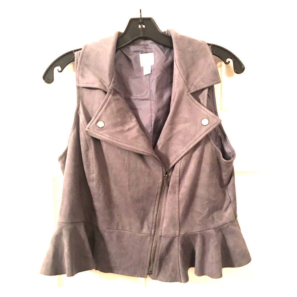 Lauren Conrad Suede Gray Vest